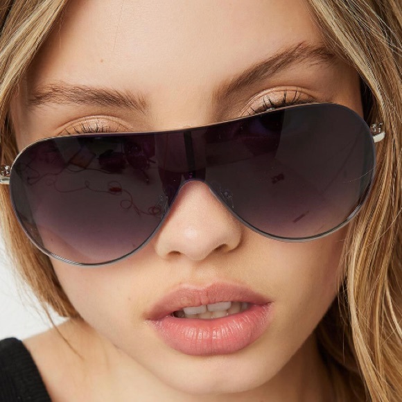 Accessories - Metal shield sunglasses. NWT.